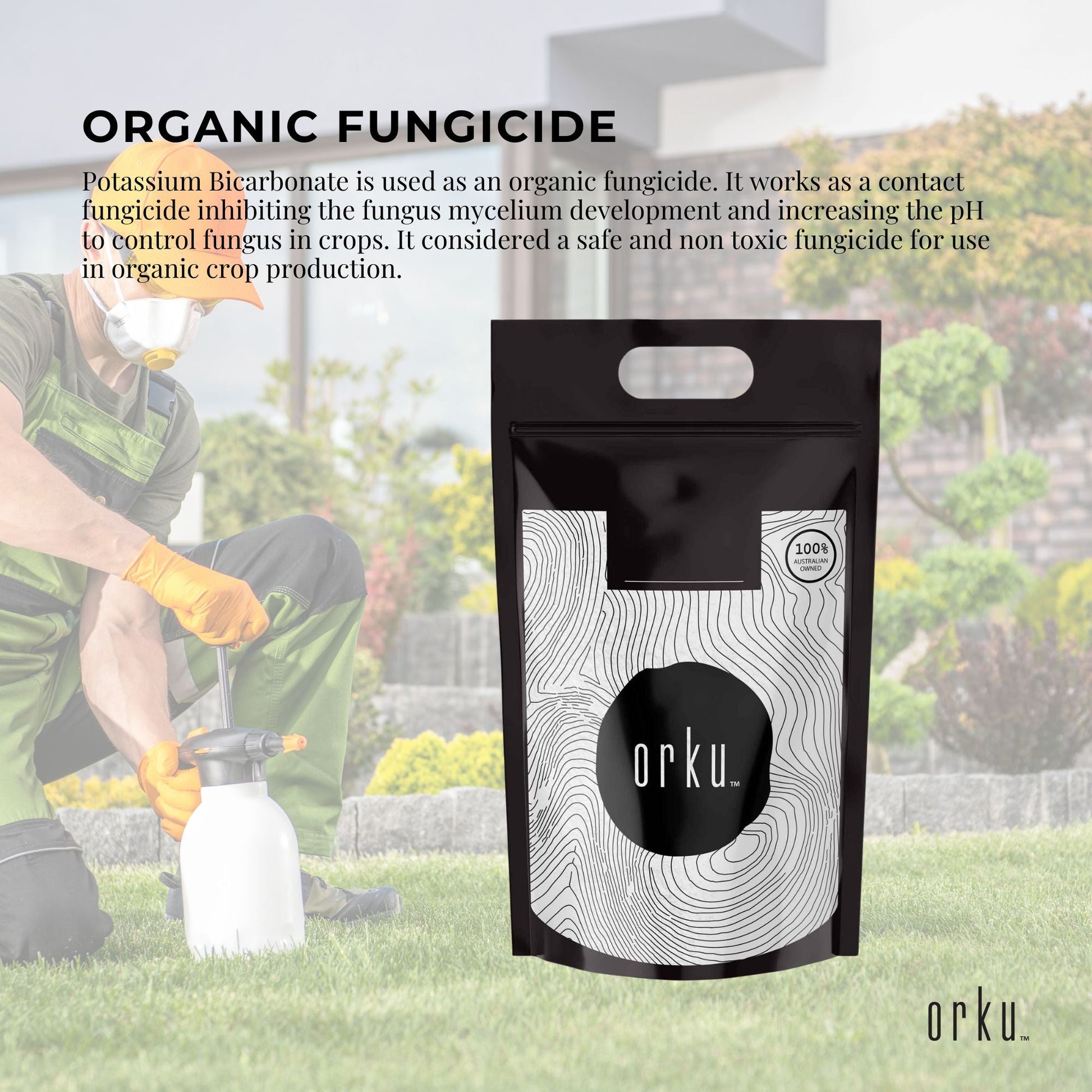Orku 5Kg Potassium Bicarbonate Powder - Food Grade Pure FCC Brewing Baking
