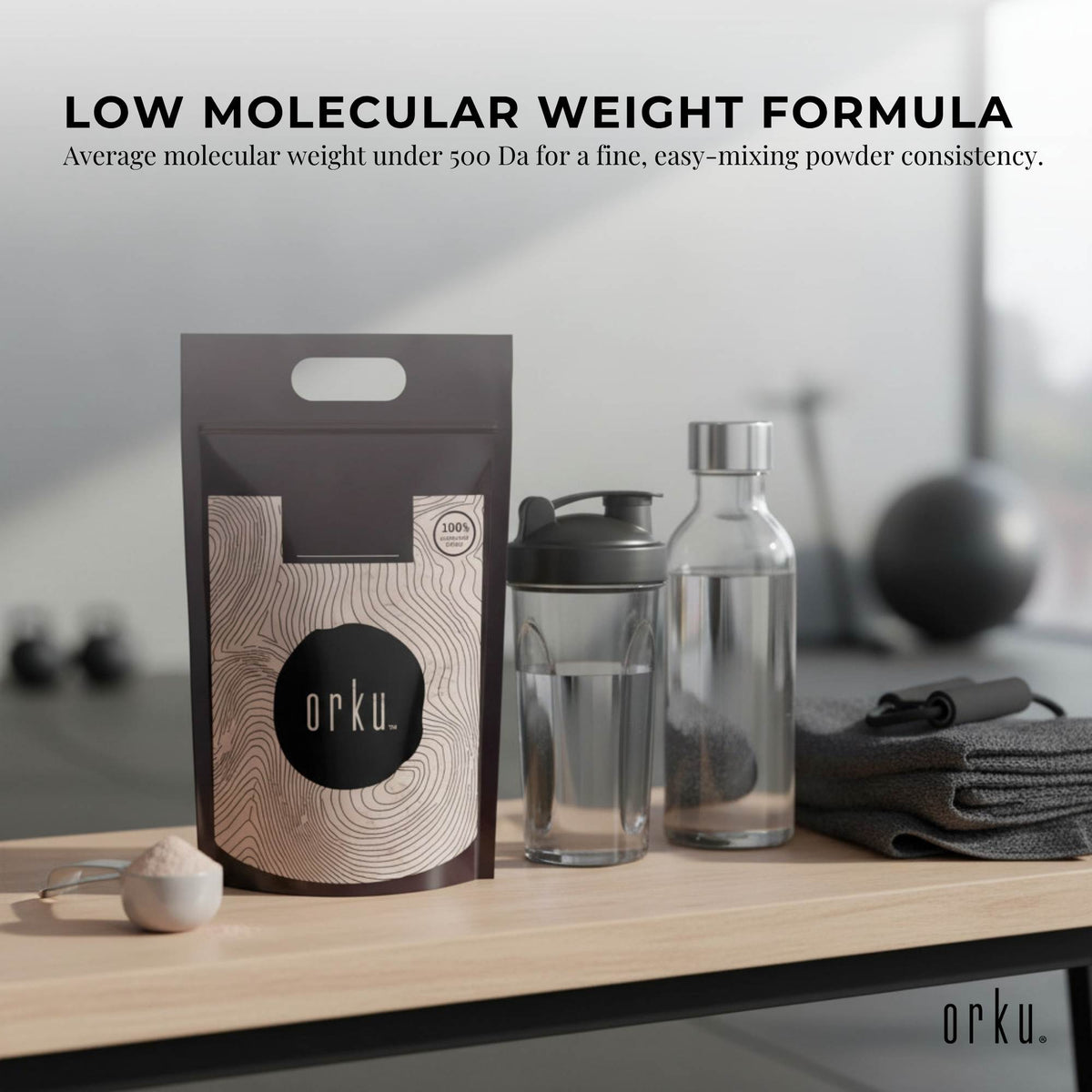 Orku 10Kg Vegan Collagen Plant Based Alternative Powder Hydrolysed Protein