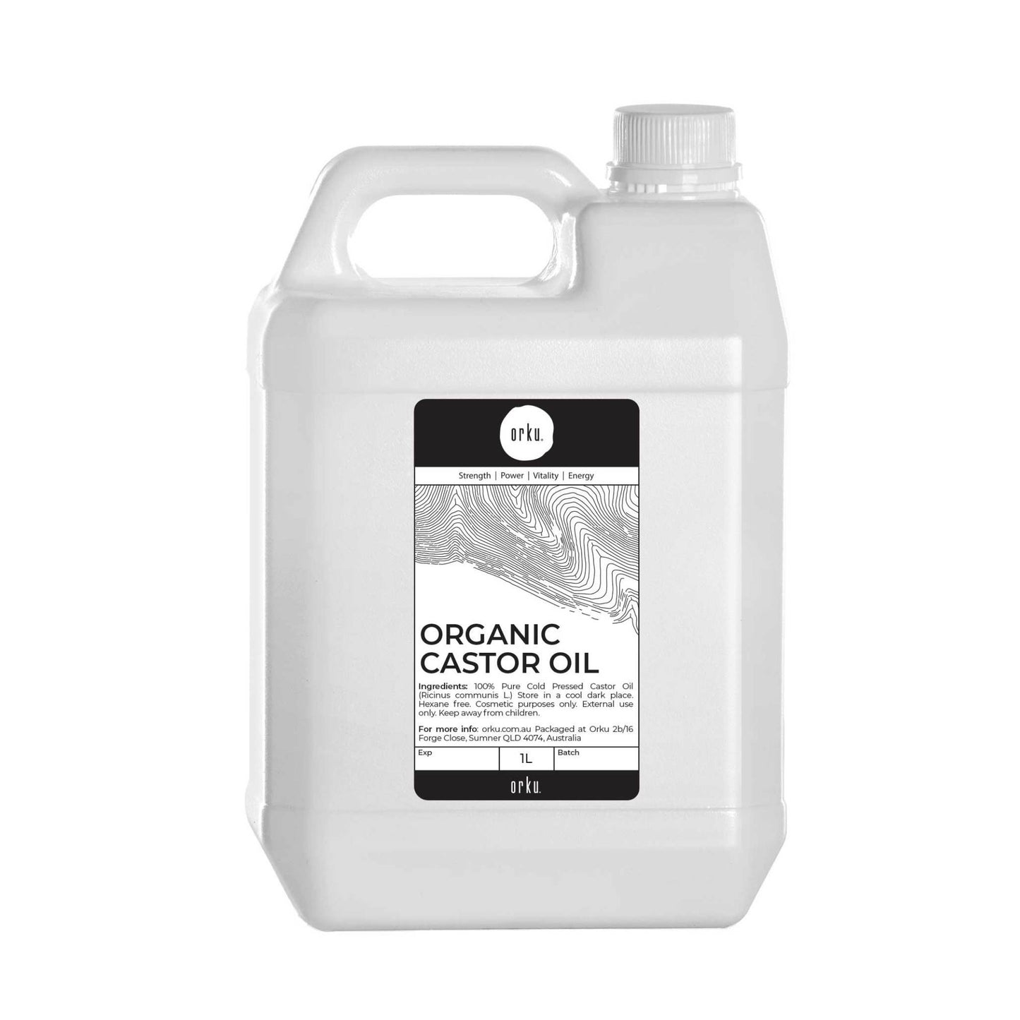 Orku Organic Castor Oil - Hexane Free Cold Pressed