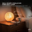 Orku 16 cm Ball Shape Himalayan Pink Salt Lamp - Carved Sphere Night Light
