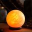 Orku 6.5" Ball Shape Himalayan Pink Salt Lamp - Carved Sphere Night Light