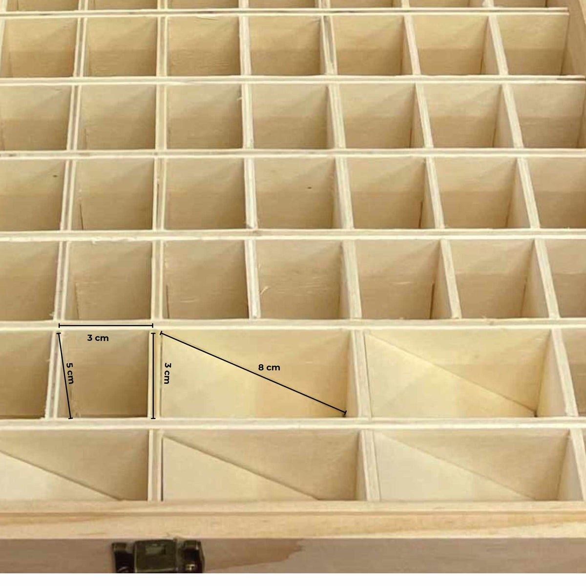 Orku 74 Essential Oil Bottle Storage Box Wooden Organiser Aromatherapy Case