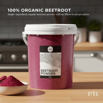 Orku 800g Organic Beetroot Powder ACO Certified 100% Pure Beet Root Tub