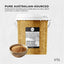 Orku 800g Organic Golden Linseed Flaxseed Whole Grain Non GMO - Tub