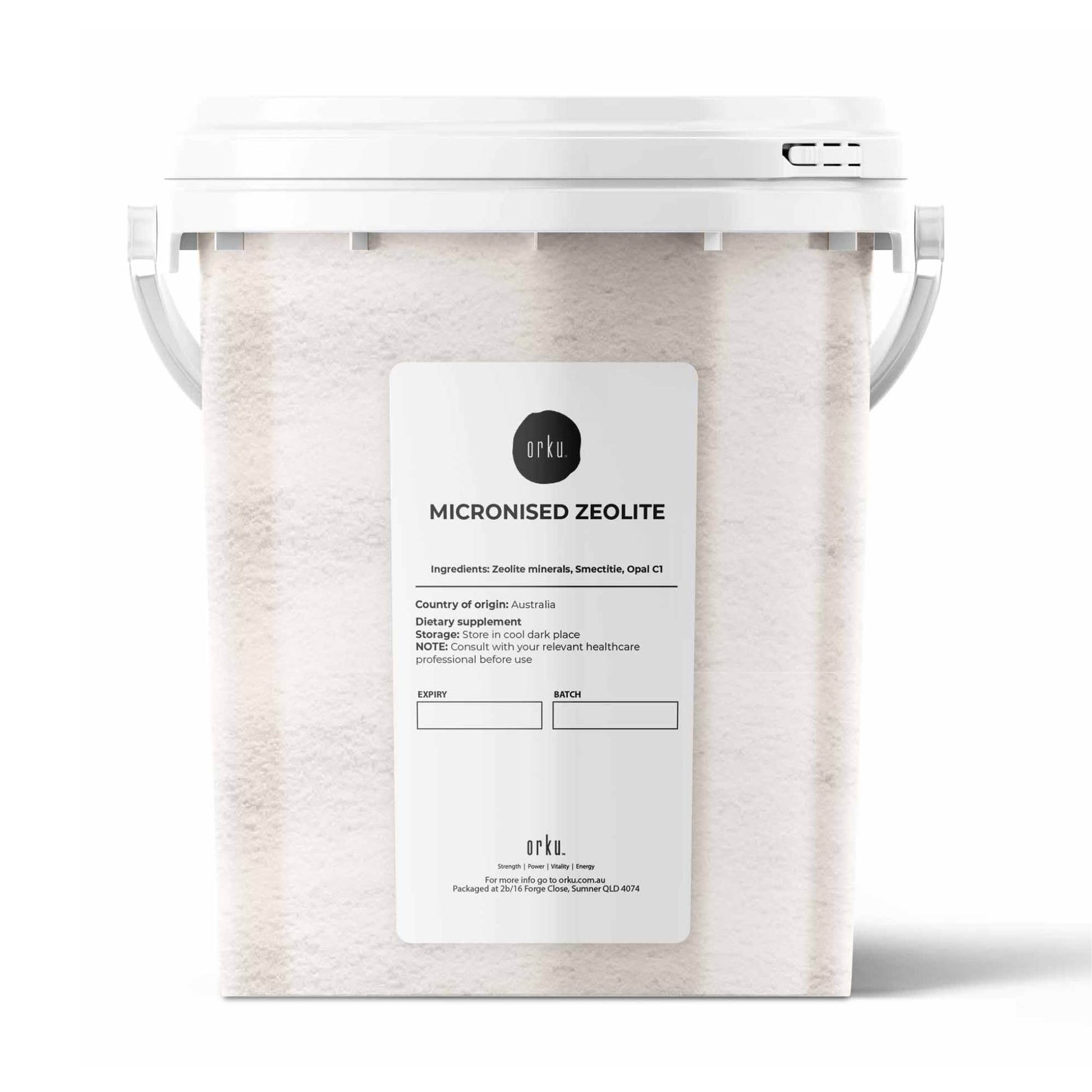 Orku 800g Ultrafine Micronised Zeolite Powder Tub Natural Clinoptilolite Mineral