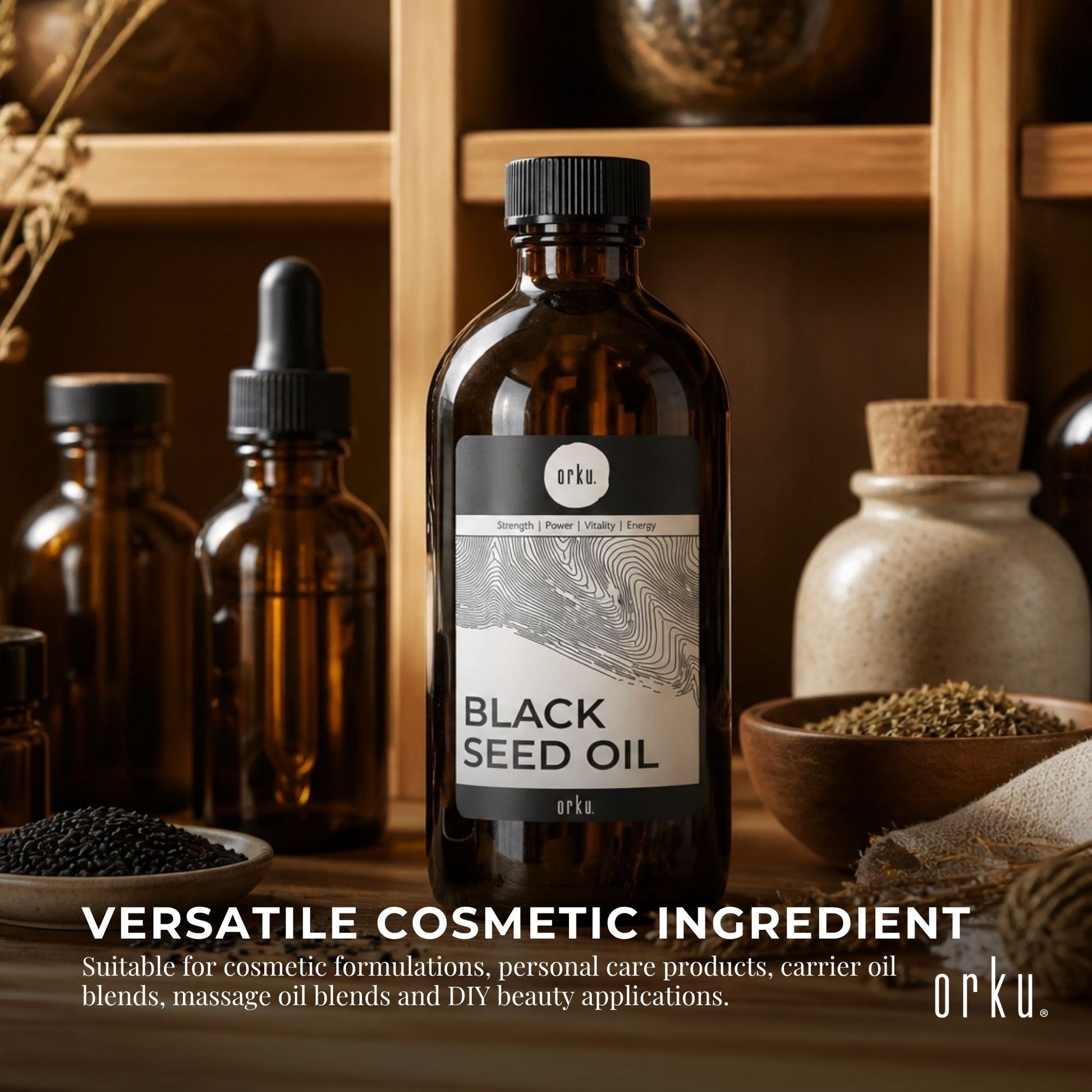 Orku Black Seed Oil Pure Cold Pressed 100% Ethiopian Nigella Sativa Cumin