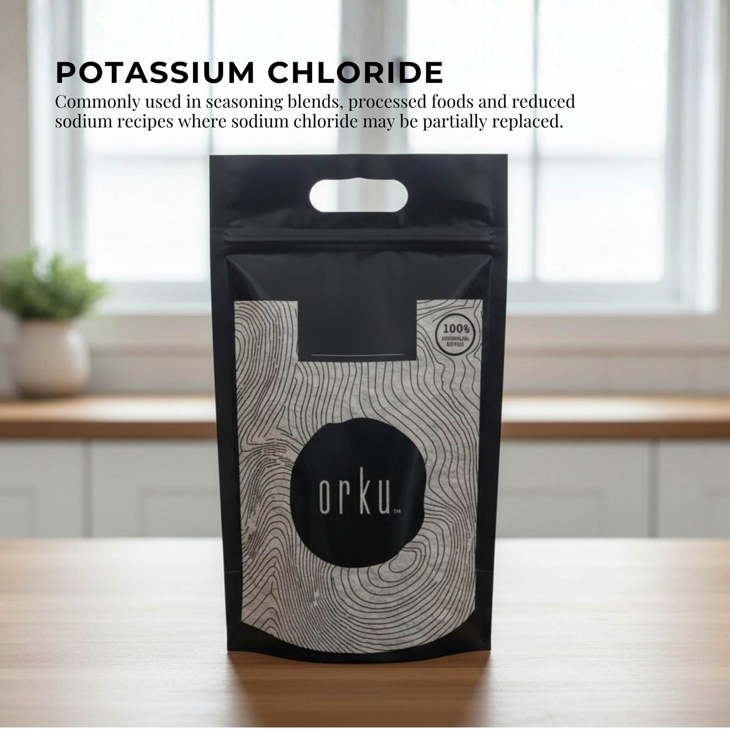 Orku Bulk 20Kg Potassium Chloride Powder - Food Grade E508 Salt Substitute