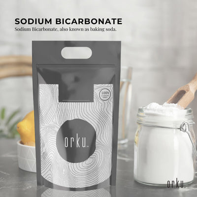 Orku Bulk 20Kg Sodium Bicarbonate Food Grade Baking Soda Aluminium Free Powder