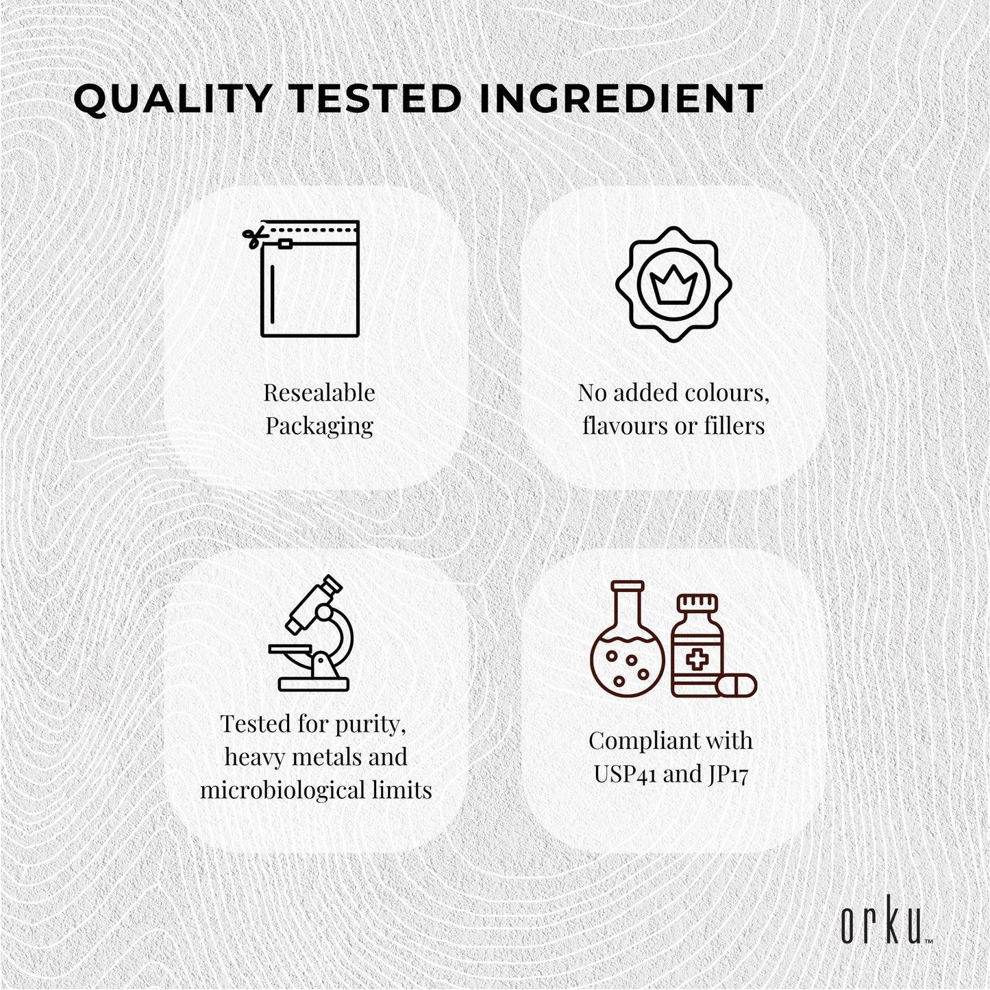 Orku Bulk 20Kg Taurine Powder High Purity L-Taurine Amino Acid Ingredient