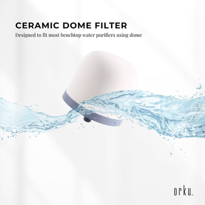 Orku Ceramic Dome Filter Cartridge Replacement for 8-Stage Benchtop Systems Bulk