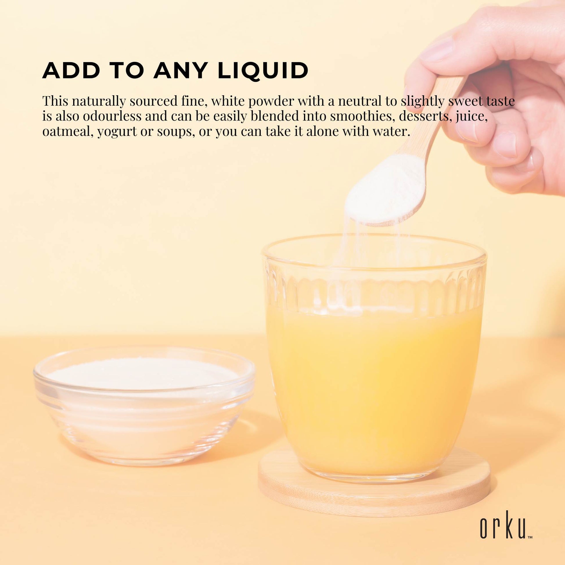 Orku Chicory Root Inulin Powder Tub - Unflavoured Food Ingredient