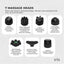 Orku Cordless Handheld Body Hammer Massager - Rechargeable 7 Massage Heads