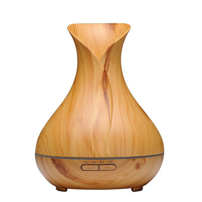 Orku Essential Oil Aroma Diffuser 400ml Tulip Wood Grain With Remote