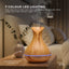 Orku Essential Oil Aroma Diffuser 400ml Tulip Wood Grain With Remote