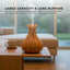 Orku Essential Oil Aroma Diffuser 400ml Tulip Wood Grain With Remote