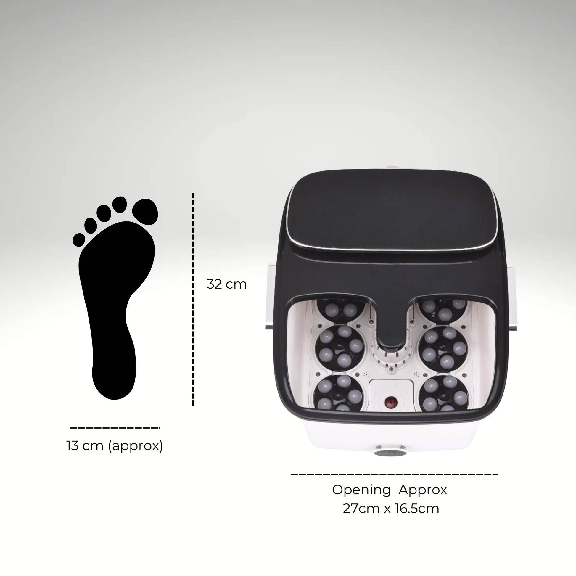 Orku Foot Spa Automatic Water Heating Massager - Electric Pedicure Bath