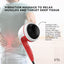 Orku Handheld Body Massager 4 Heads Adjustable Speed 28W Red