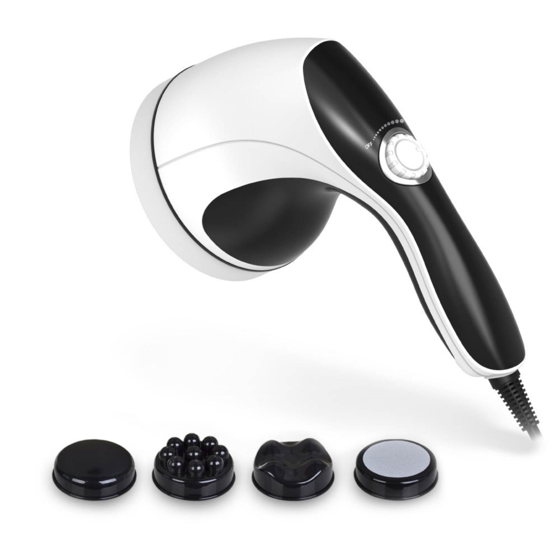 Orku Handheld Body Massager 4 Heads - Adjustable Speed for Neck Back Legs