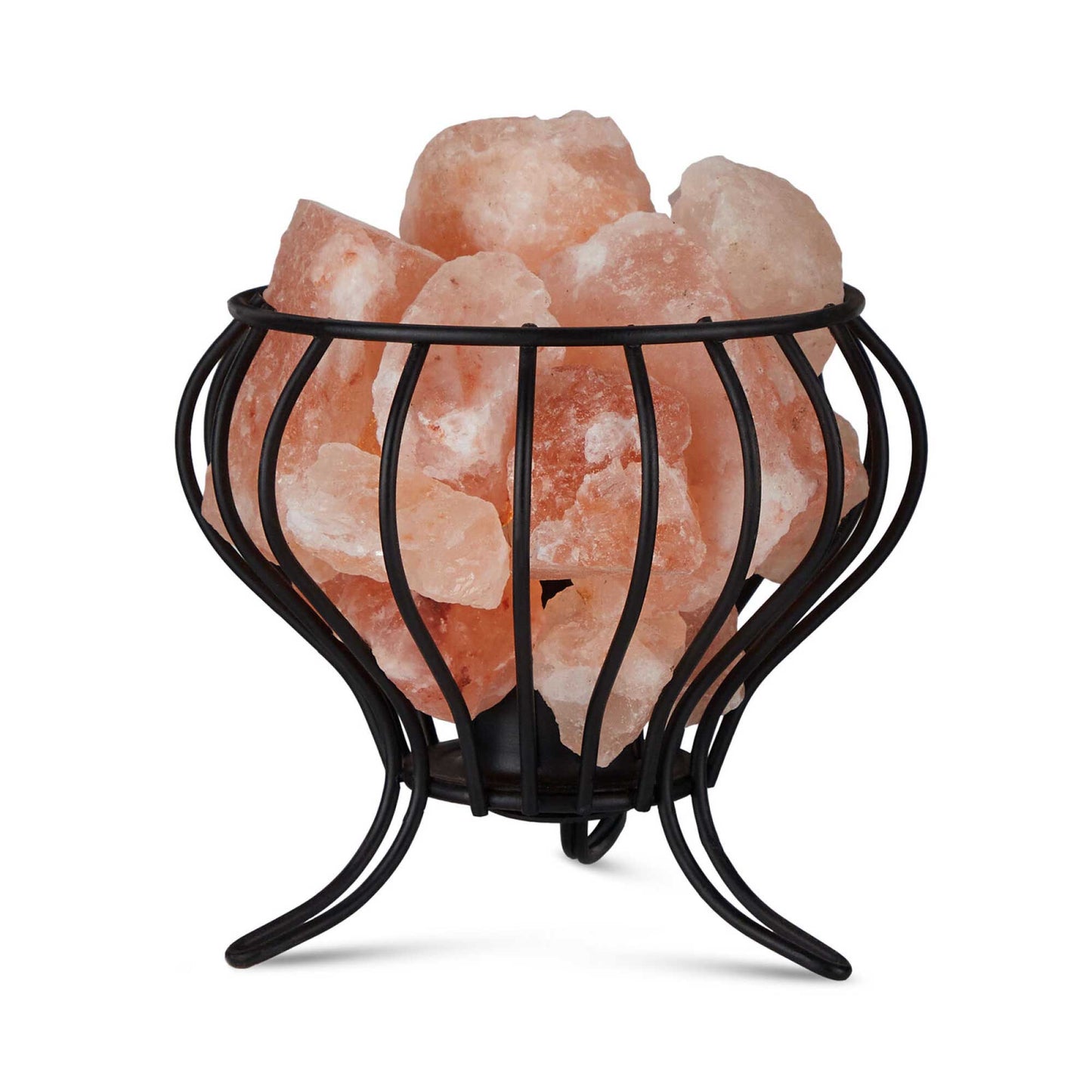 Orku Himalayan Pink Salt Lamps - Carved Crystal Rock Shapes with 12V 12W Switch
