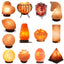 Orku Himalayan Pink Salt Lamps in Various Carved Rock Shapes 12V 12W Switch