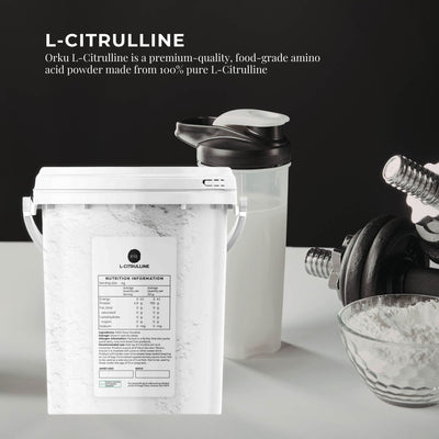 Orku L-Citrulline Powder Buckets - 100 % Pure Food Grade Amino Acid