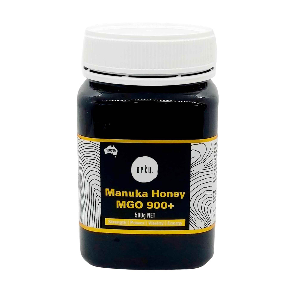 Orku MGO 900+ Australian Manuka Honey 500g - Raw Jelly Bush Honey