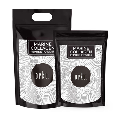 Orku Marine Collagen Peptide Powder Bags - Pure Type I Hydrolysed Protein