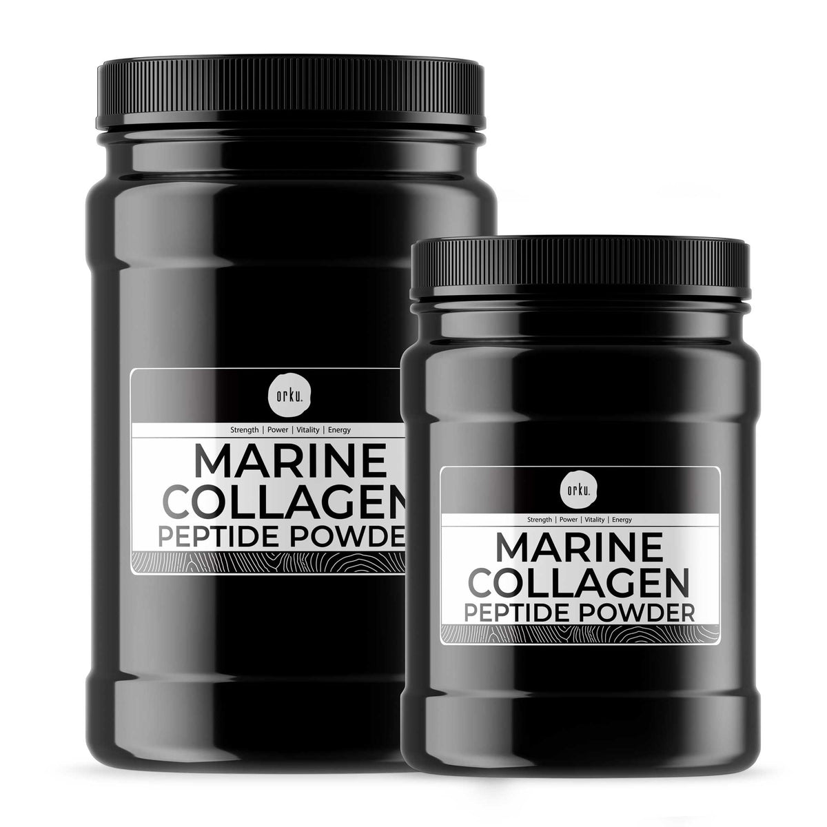 Orku Marine Collagen Peptide Powder - Jars - Type I Hydrolysed Protein