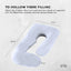 Orku Maternity Pregnancy Pillow - J-Shape Full Body Length for Side Sleeper Grey