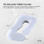 Orku Maternity Pregnancy Pillow - J-Shape Full Length for Side Sleepers Grey