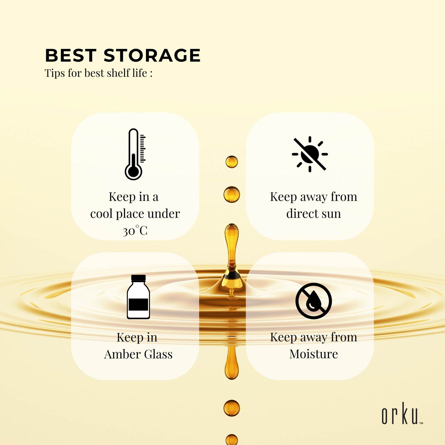 Orku Organic Pumpkin Seed Oil – Virgin Cold Pressed Unrefined Cosmetic Gr.