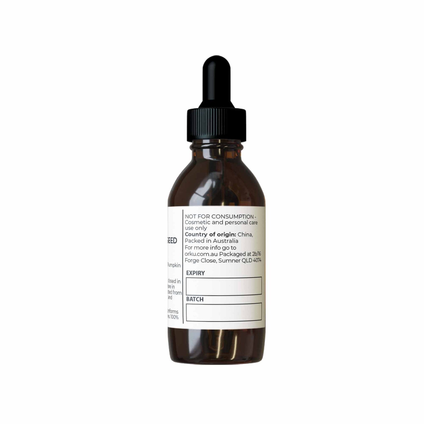 Orku Organic Pumpkin Seed Virgin Oil Cold Pressed Cosmetic Grade