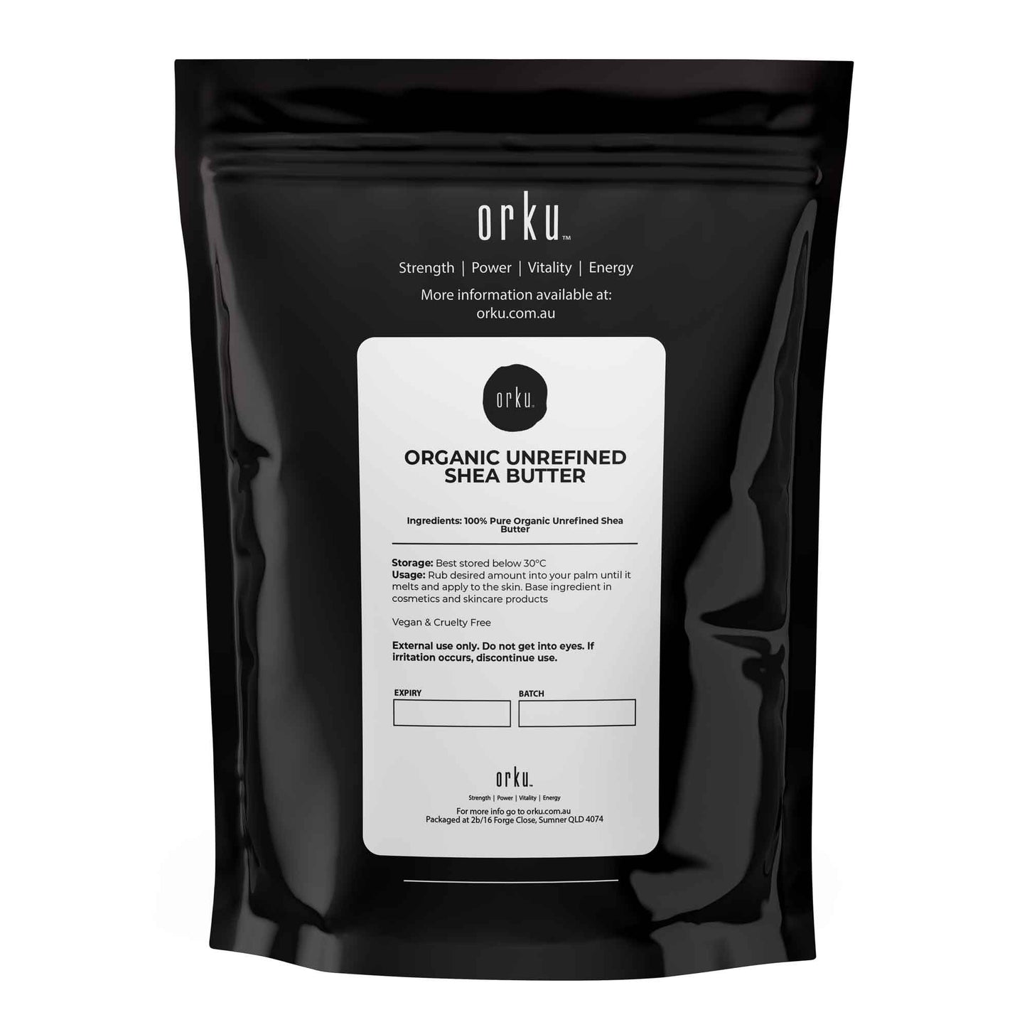 Orku Organic Unrefined Shea Butter Raw African Karite Chunks