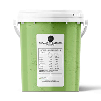 Orku Organic Wheatgrass Powder Tubs - 100% Pure Wheat Grass Leaf Superfood