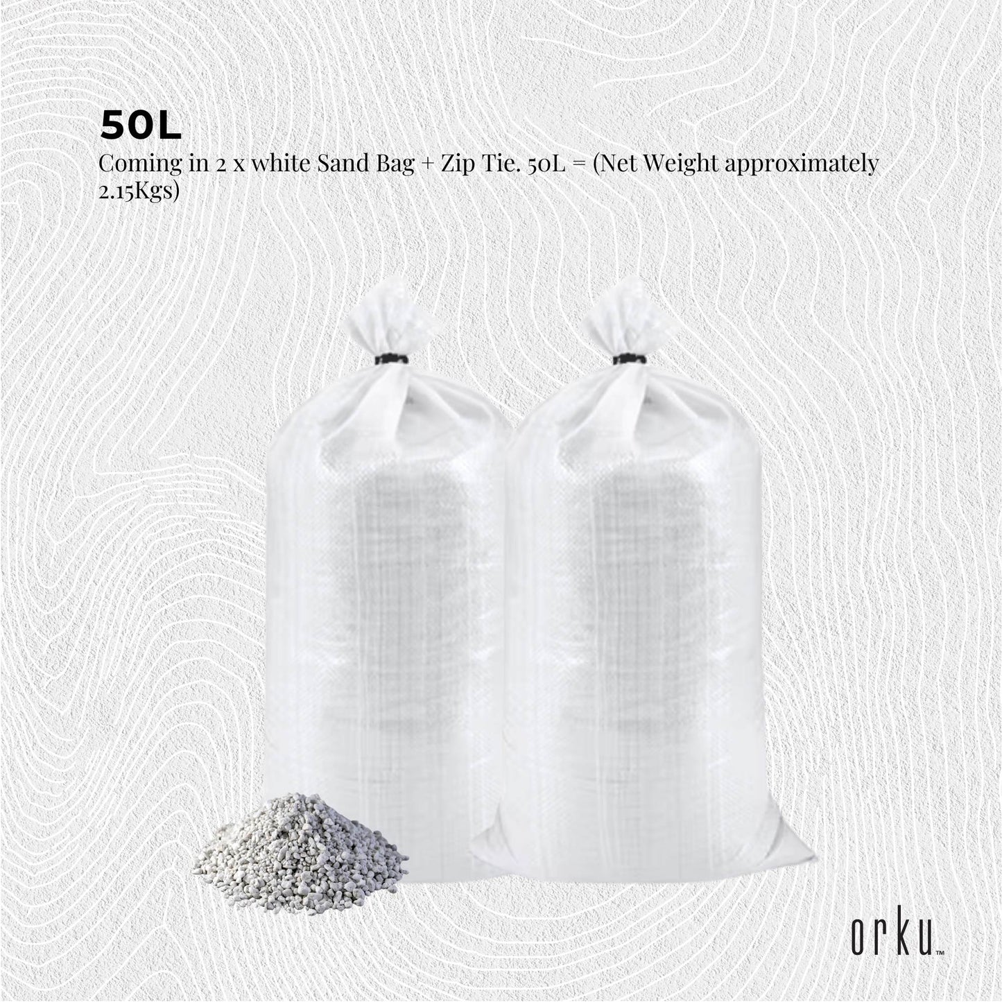 Orku Perlite Coarse Premium Soil Expanded Medium Plants Hydroponics Bulk