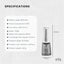 Orku Portable Oral Irrigator Flosser 350ml - Rechargeable Teeth Cleaner