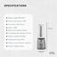 Orku Portable Oral Irrigator Flosser 350ml - Rechargeable Water Dental Teeth Cleaner
