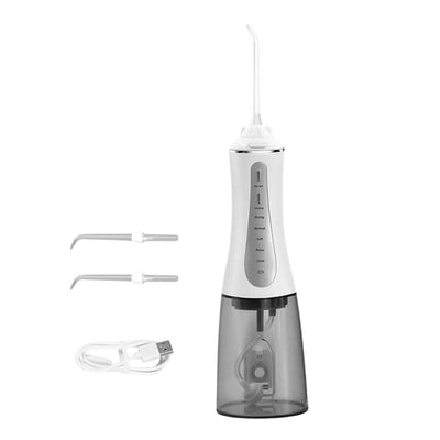 Orku Portable Oral Irrigator Flosser 350ml - Rechargeable Water Dental Teeth Cleaner