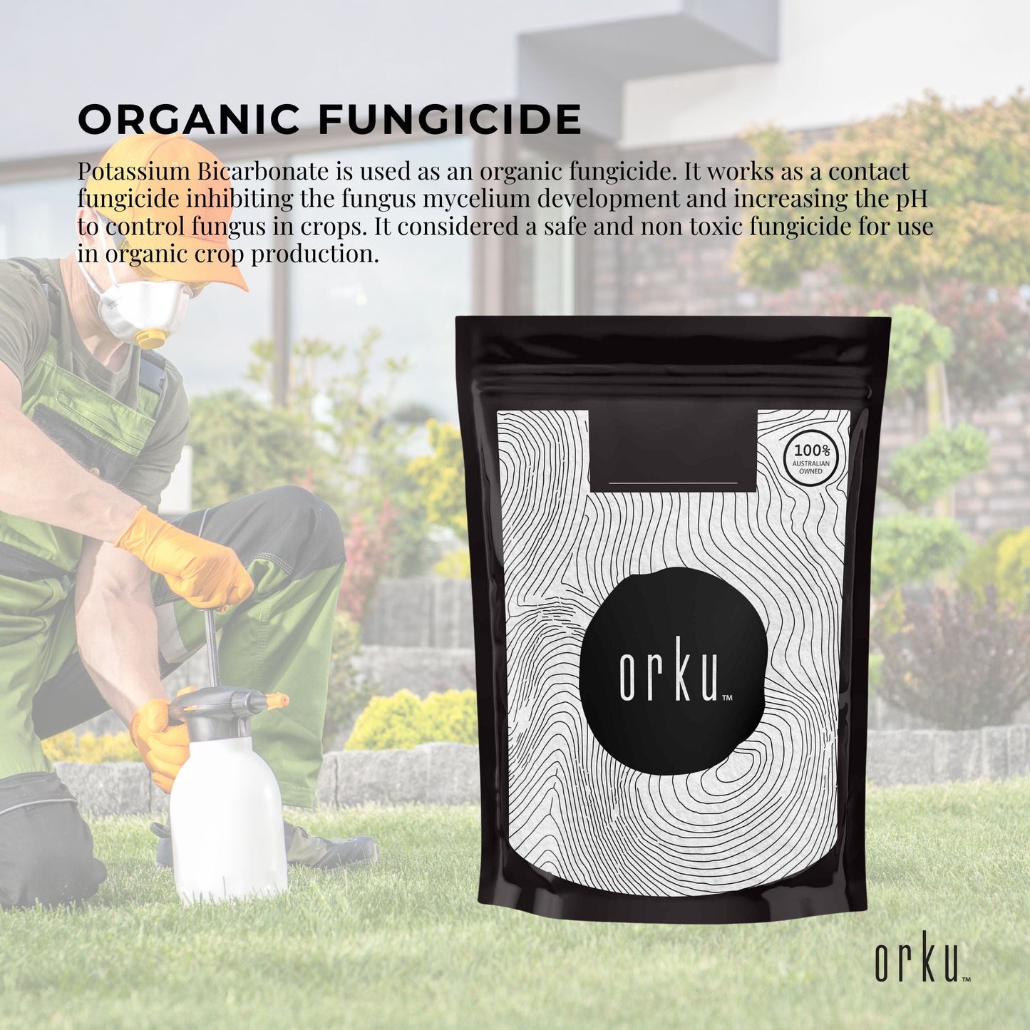 Orku Potassium Bicarbonate Powder FCC Food Grade - Baking Brewing Bulk