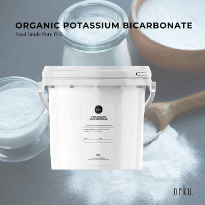 Orku Potassium Bicarbonate Powder Tubs FCC Food Grade - Baking Brewing Bulk