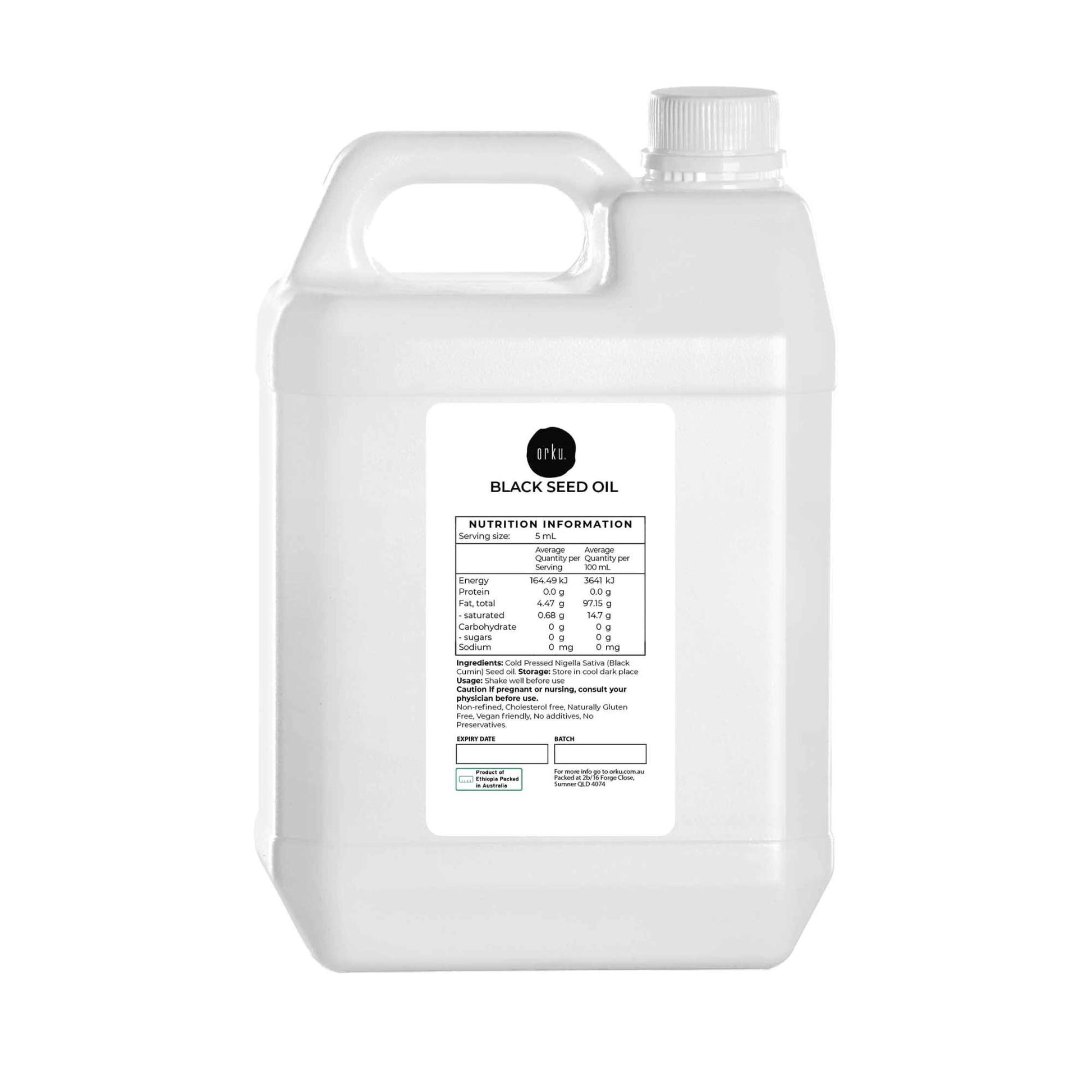 Orku Pure Black Seed Oil Cold Pressed 100% Ethiopian Nigella Sativa Cumin