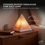Orku Pyramid Shaped Himalayan Pink Salt Lamp - Hand Carved Night Light