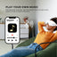 Orku Rechargeable Eye Massager - Heat Compression Vibration Bluetooth White