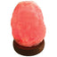 Orku Red USB Himalayan Pink Salt Lamp - Coloured Light Mini Natural Rock Crystal