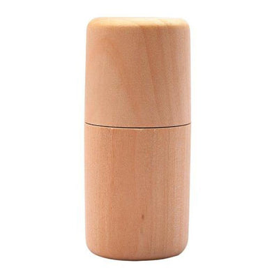 Orku Single Essential Oil Bottle Holder Wooden Aromatherapy Portable Travel Case