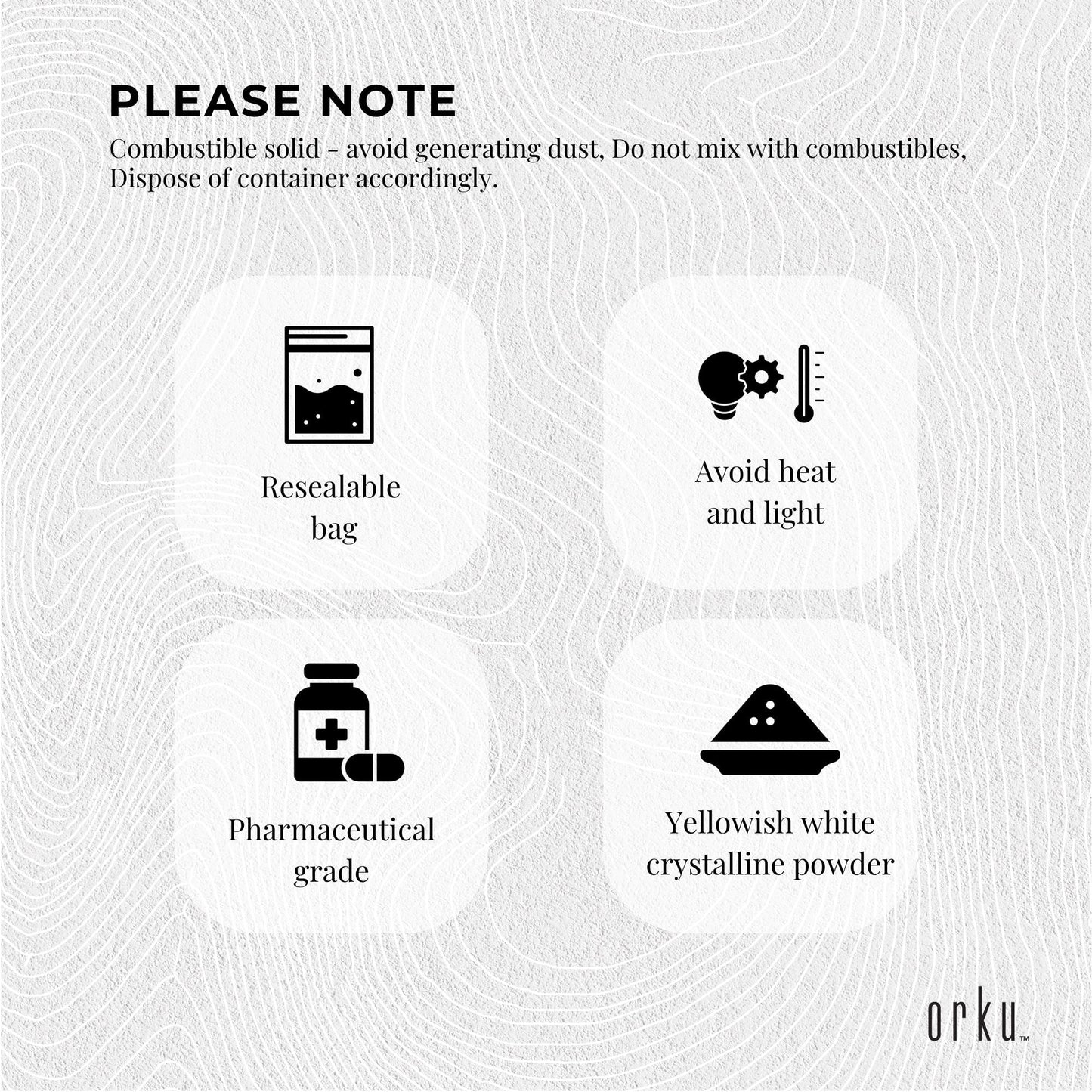 Orku Sodium Ascorbate - High Purity Soluble Crystalline Powder Bulk Bag