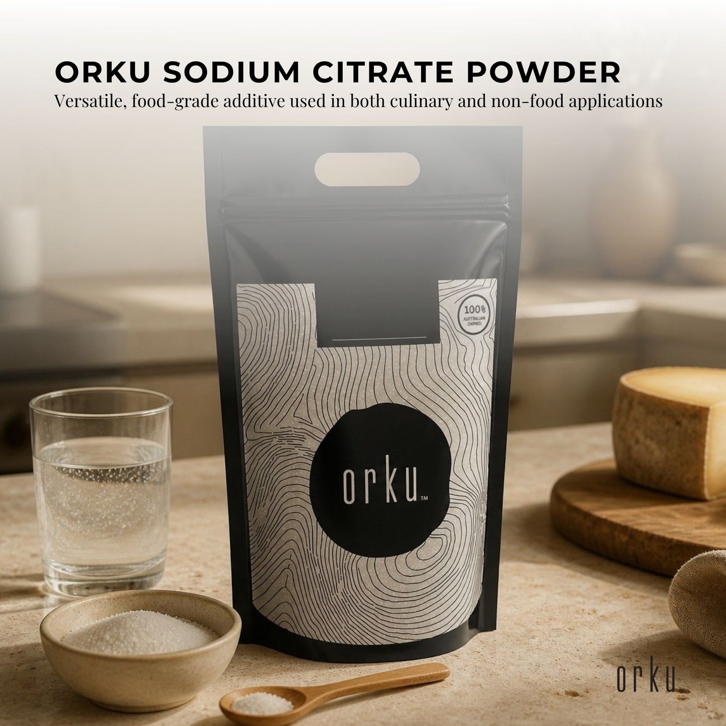 Orku Sodium Citrate Powder Food Grade Trisodium Citrate Dihydrate E331