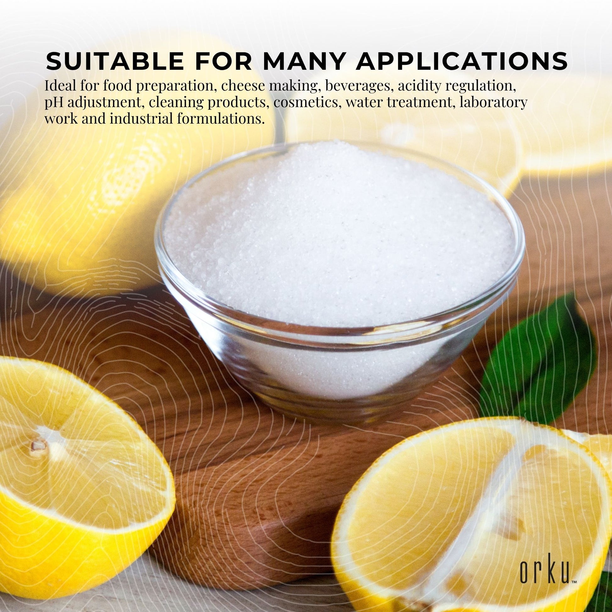 Orku Sodium Citrate Powder Food Grade Trisodium Citrate Dihydrate E331