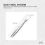 Orku Stainless Steel Tongue Scraper - Oral Hygiene Cleaner Silver