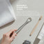 Orku Stainless Steel Tongue Scraper - Oral Hygiene Cleaner Silver